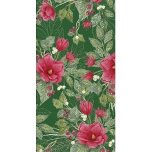 Салфетки 16бр Christmas Flowers зелени